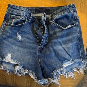 Women's Risen Denim Shorts